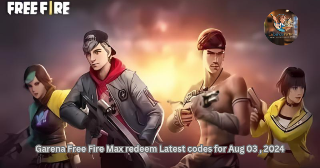 Garena Free Fire Max redeem Latest codes for Aug 03 , 2024